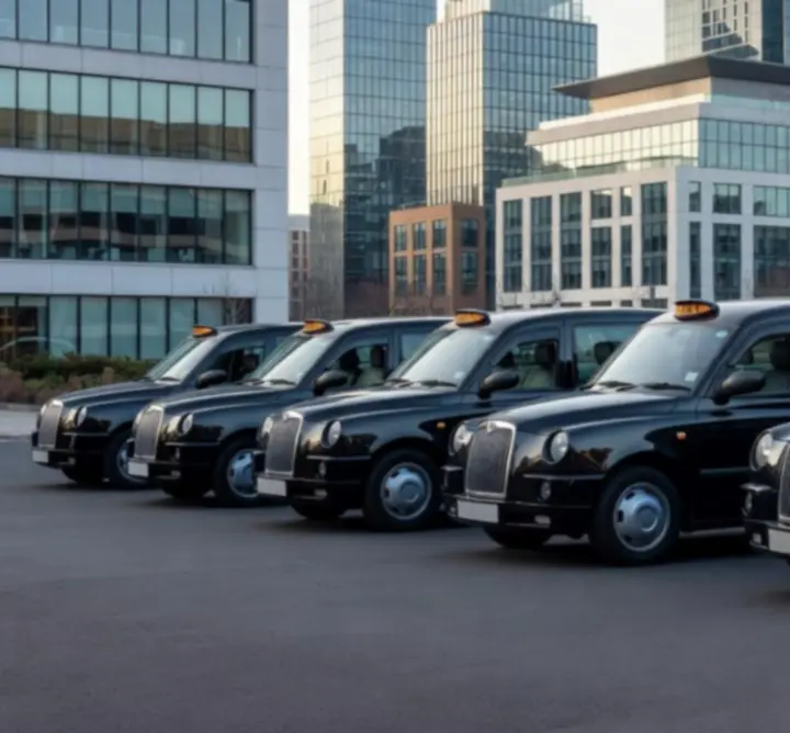 Modern UK taxi fleet ready for passenger transfers
