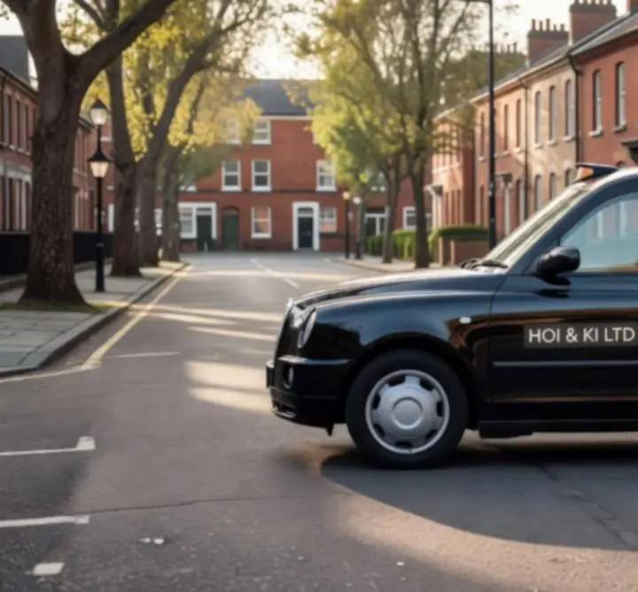 Modern taxi vehicle providing professional transport solutions
